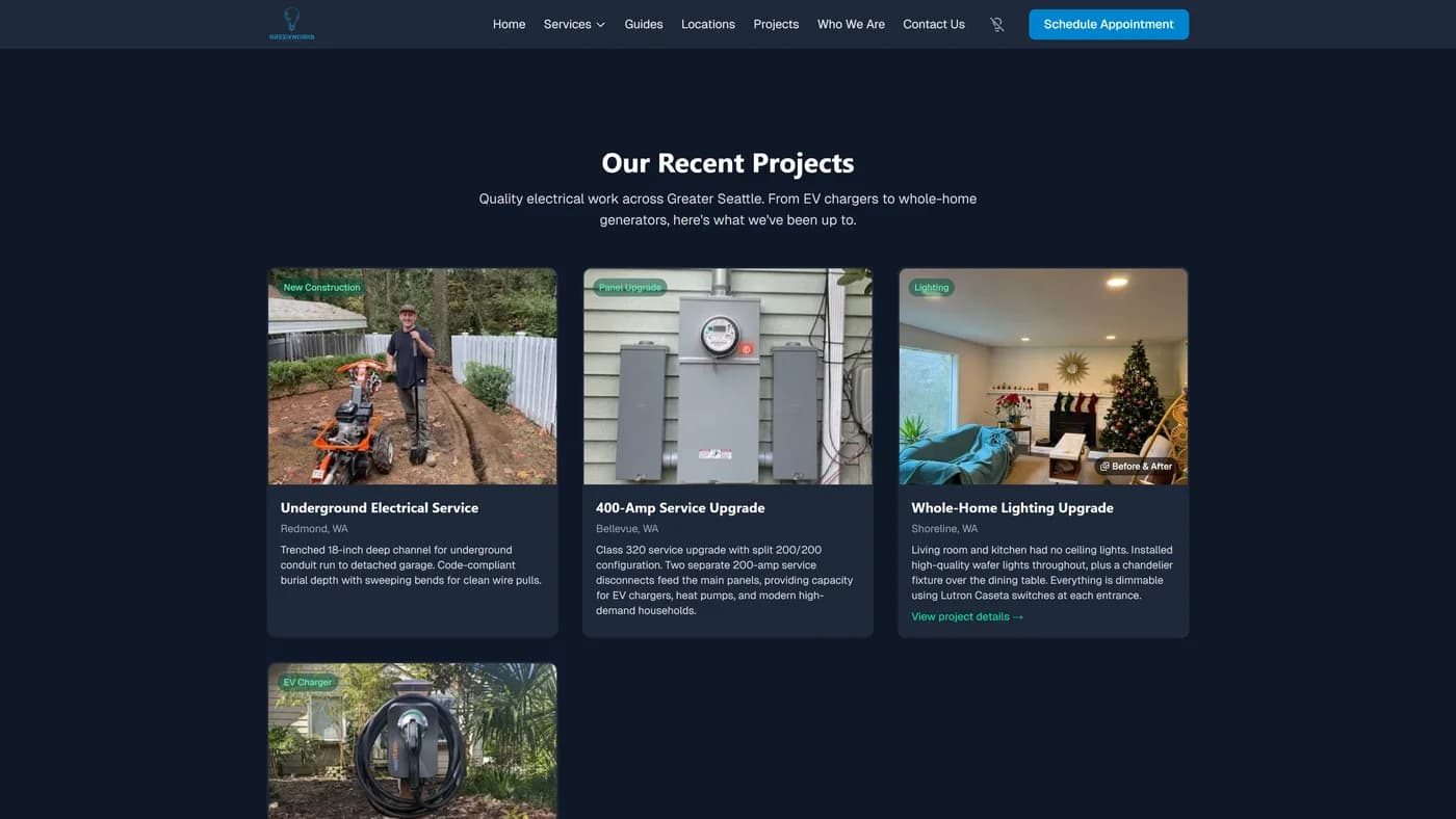 Projects showcase gallery